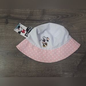 Disney Minnie Mouse Girls Reversible Bucket Hat NWT